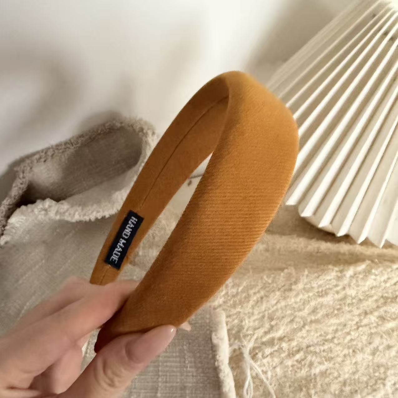 Women's Elegant Butterfly Knot Hair Clip Cute Dot Pattern Cloth Shark Clip