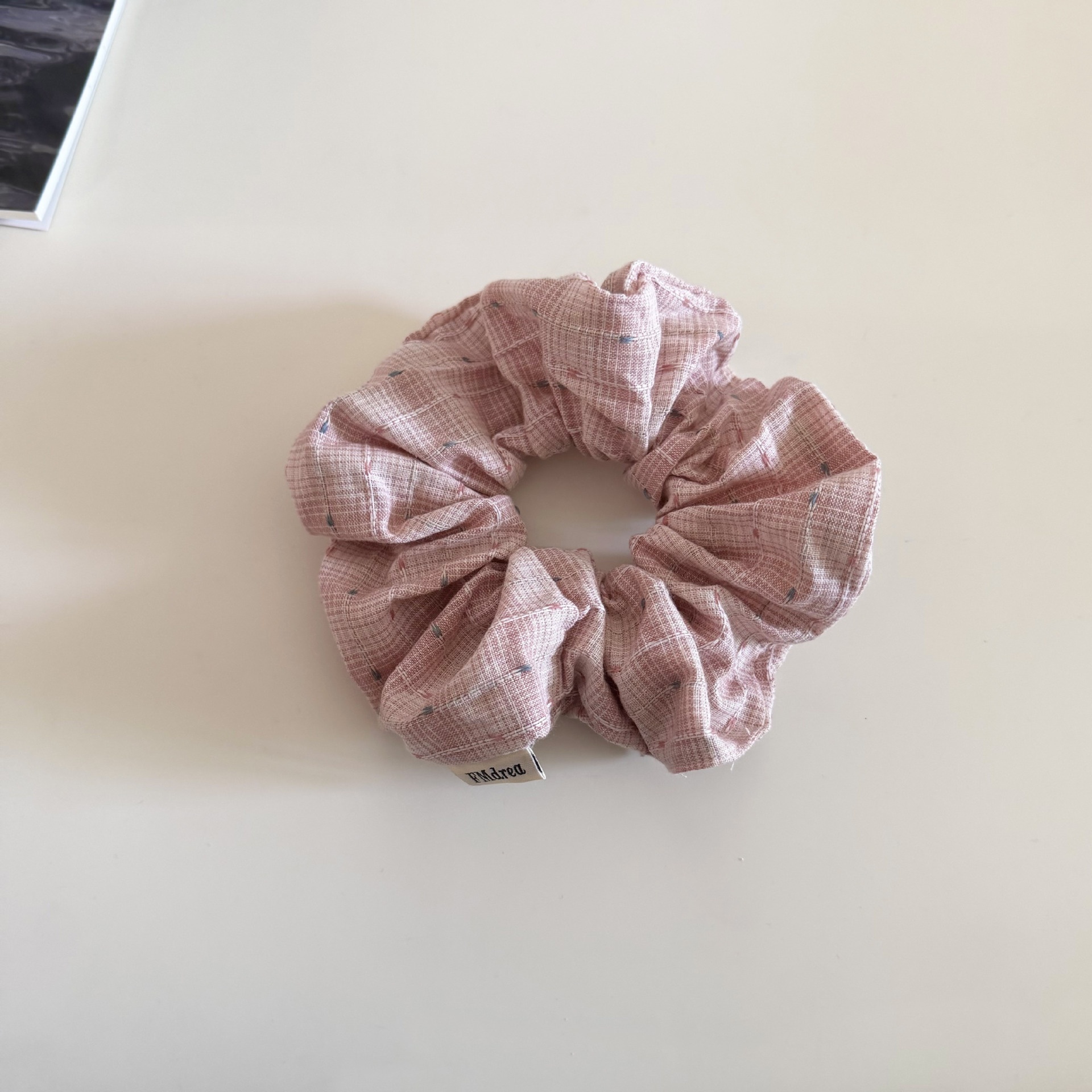 Women's Soft Cloth Spring Hair Tie Accessory Simple Green Plaid