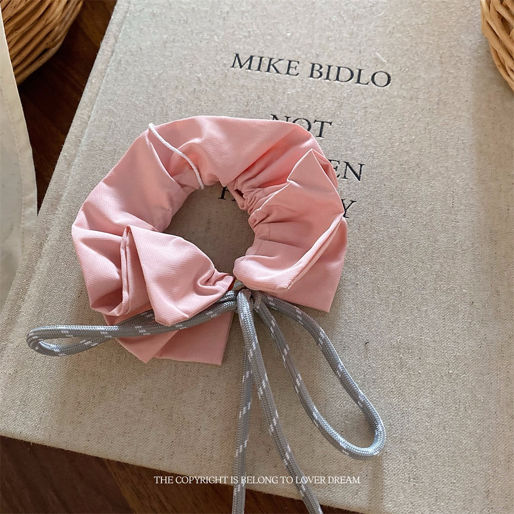 Girls Synthetic Large Bowknot Hair Tie Ponytail Holder Multi-Color Checkered