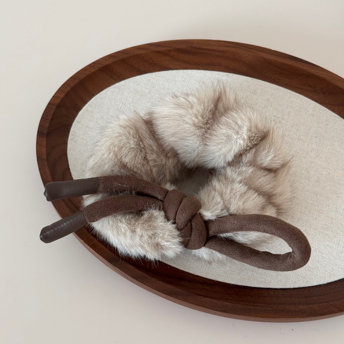 Women's Winter Flannel Ponytail Hair Ties Large Bowknot Multicolor