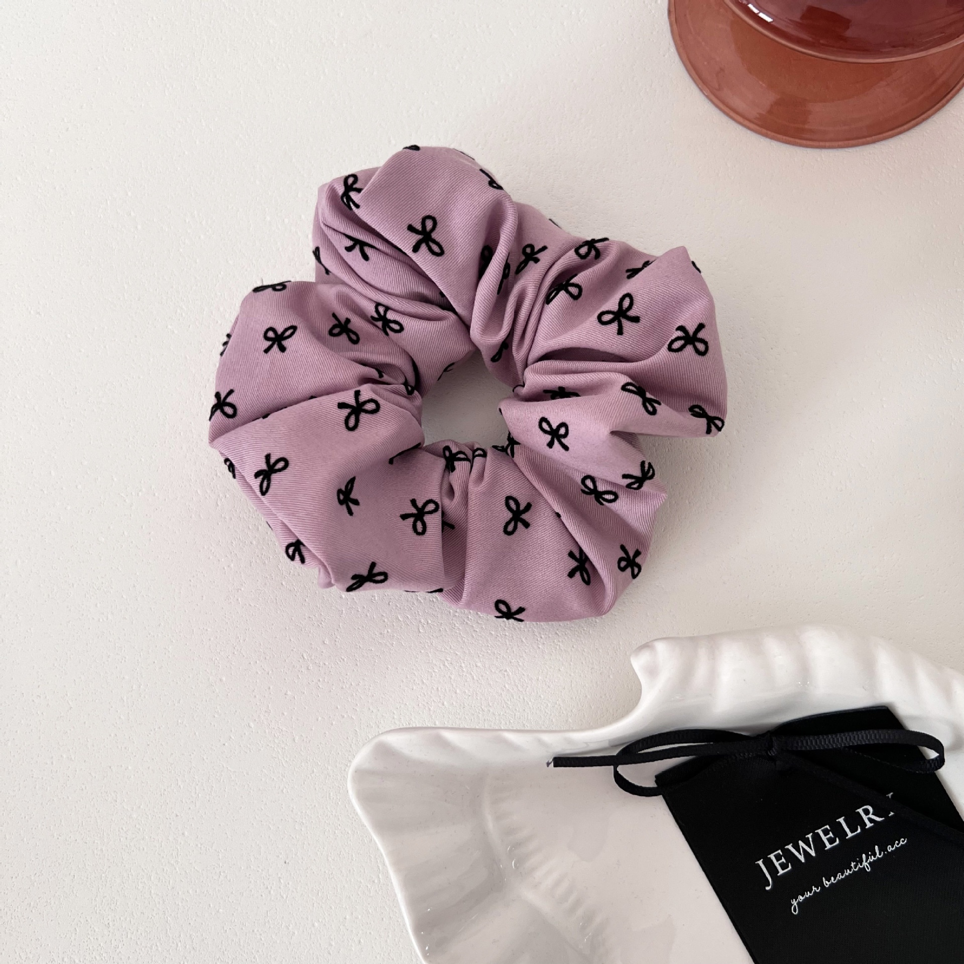 Sweet Pink Polka Dot Heart-Shaped Headband Fabric Hairband Multi-Functional Hair Accessories For Women All Seasons