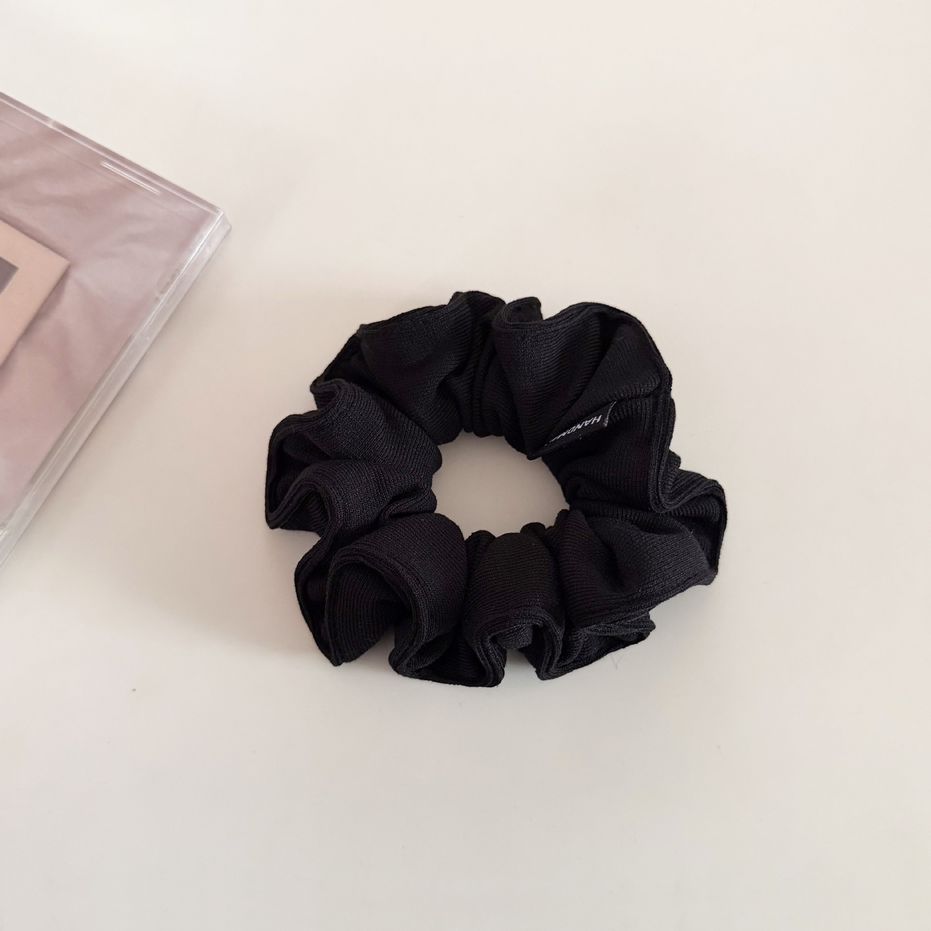 Women Soft Knitted Scrunchie Low Ponytail Hair Rope Solid Color