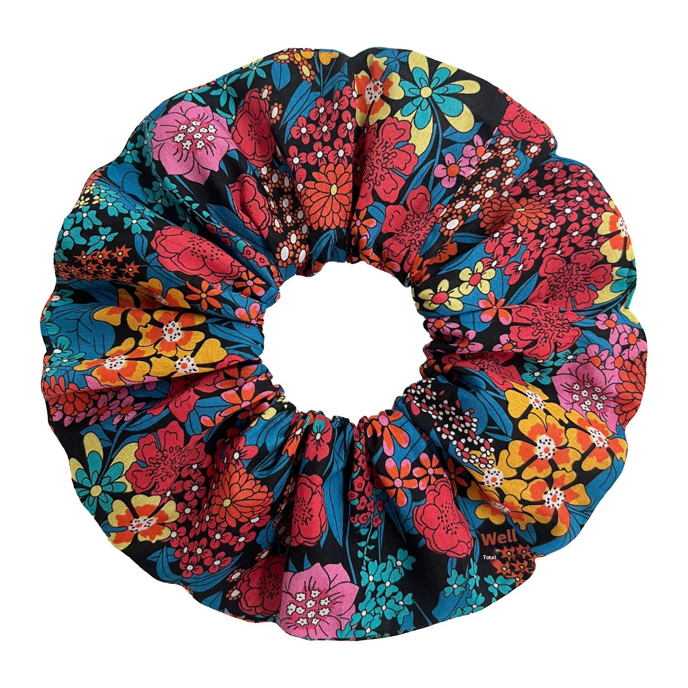 Women's Spring Boho Cotton Rubber Hair Band Multicolor Ditsy Floral