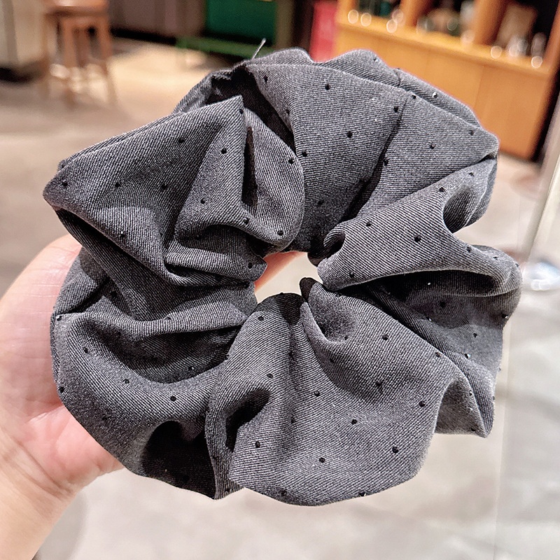 Women's Elegant Fabric Banquet Elastic Hair Band Solid Color