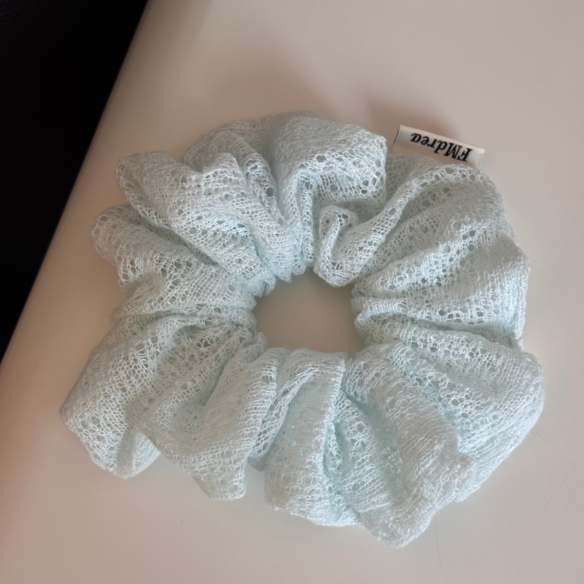 Women's Elegant Winter Cloth Hair Tie Accessories White Lace Pattern