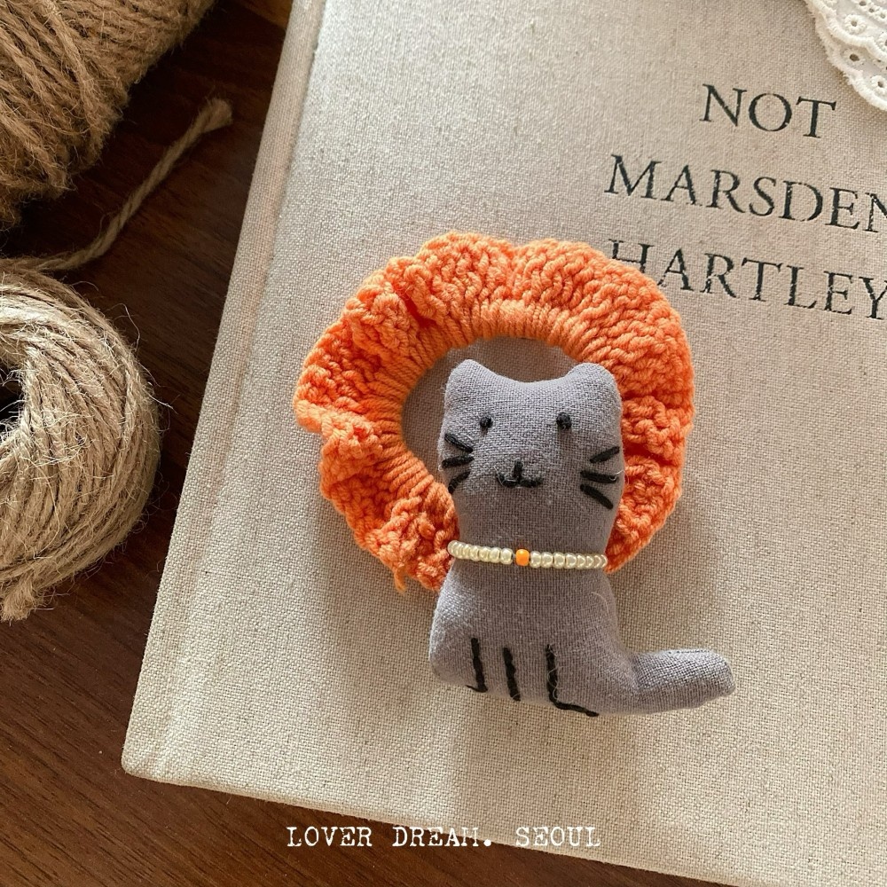 Girls' Autumn Winter Handmade Wool Hair Ties Cartoon Animal