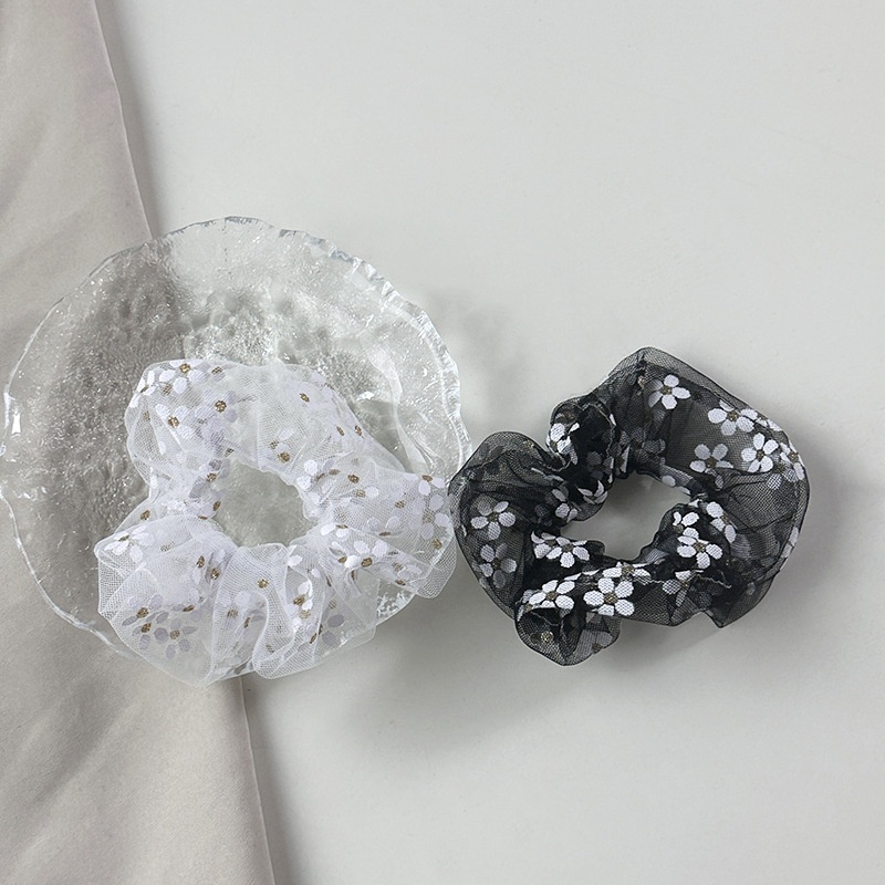 Women Girls Floral Daisy Mesh Headband Simple Forest Style Gauze Hairband