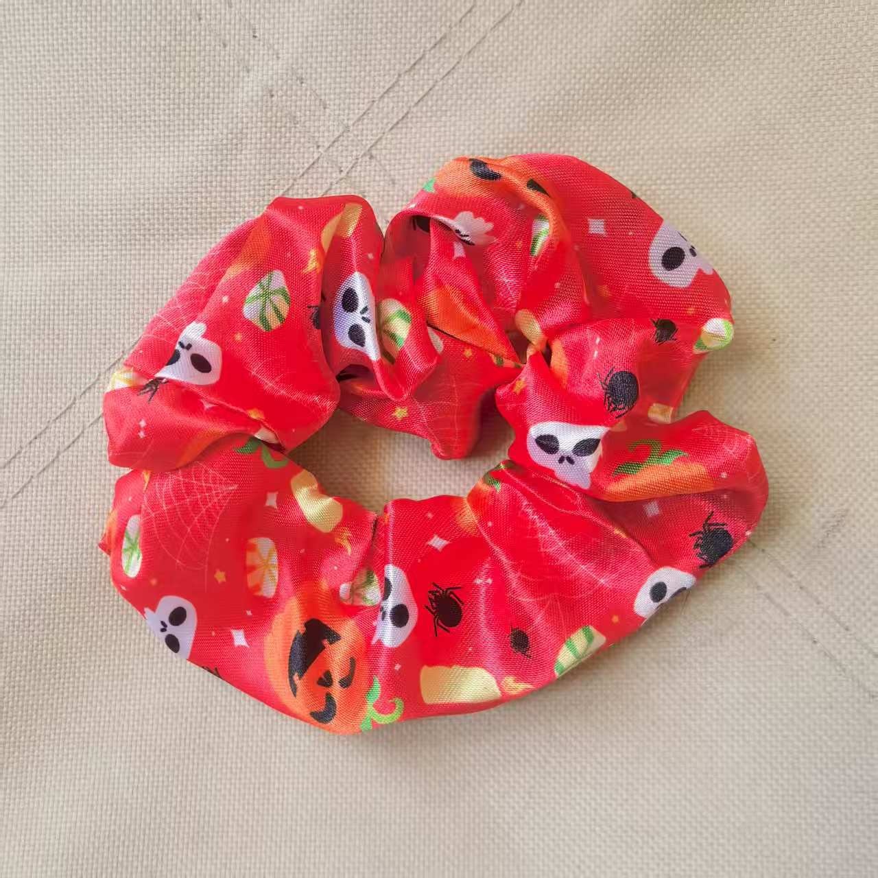 Women's Stylish Elastic Polyester Hair Bands Personalized Halloween Print