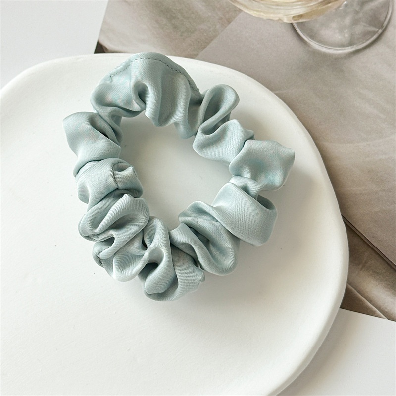 Women's High Elastic Summer Ponytail Scrunchie Hair Tie Solid Color