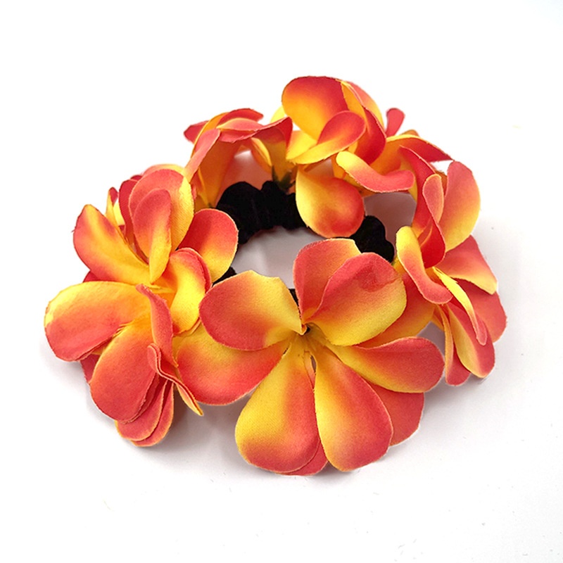 Women's Sweet Vacation Cloth Hair Tie in Elegant Floral Pattern