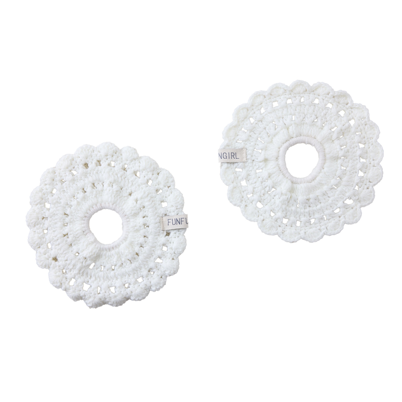 Women's Handmade Lace Knit Hairband Forest Style Autumn Winter Hair Tie