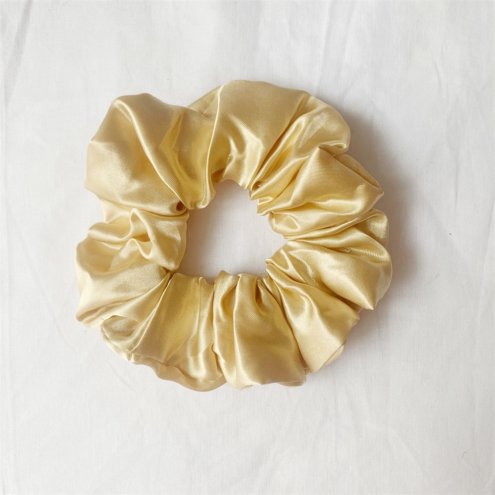 Women's Simple Handmade Cloth Hair Tie Spring Daily Solid Color