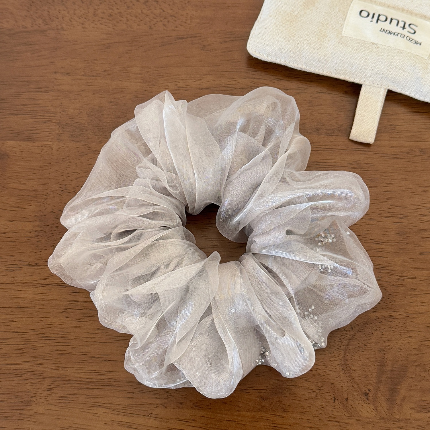 Women's Soft Gauze Elastic Hair Tie For Spring Styling Black