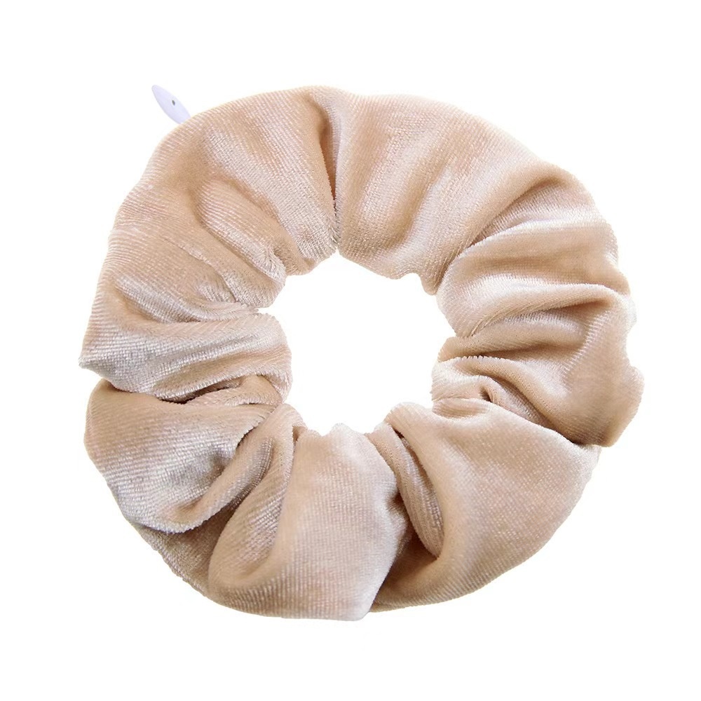 Women's Soft Cloth Hair Tie Basic Solid Color Elastic for Daily Wear