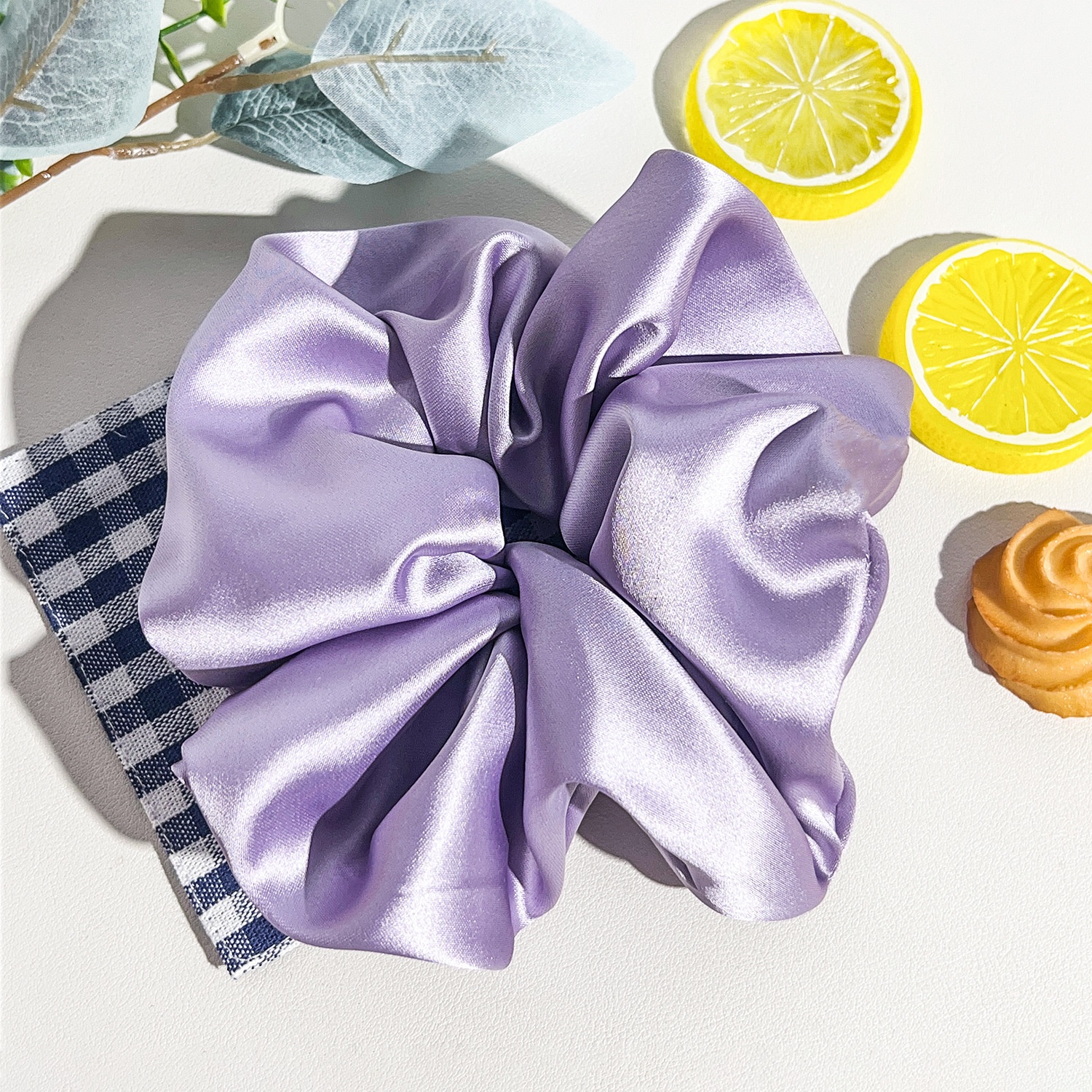 Women's Sweet All Season Cloth Hair Tie Scrunchie Solid Color