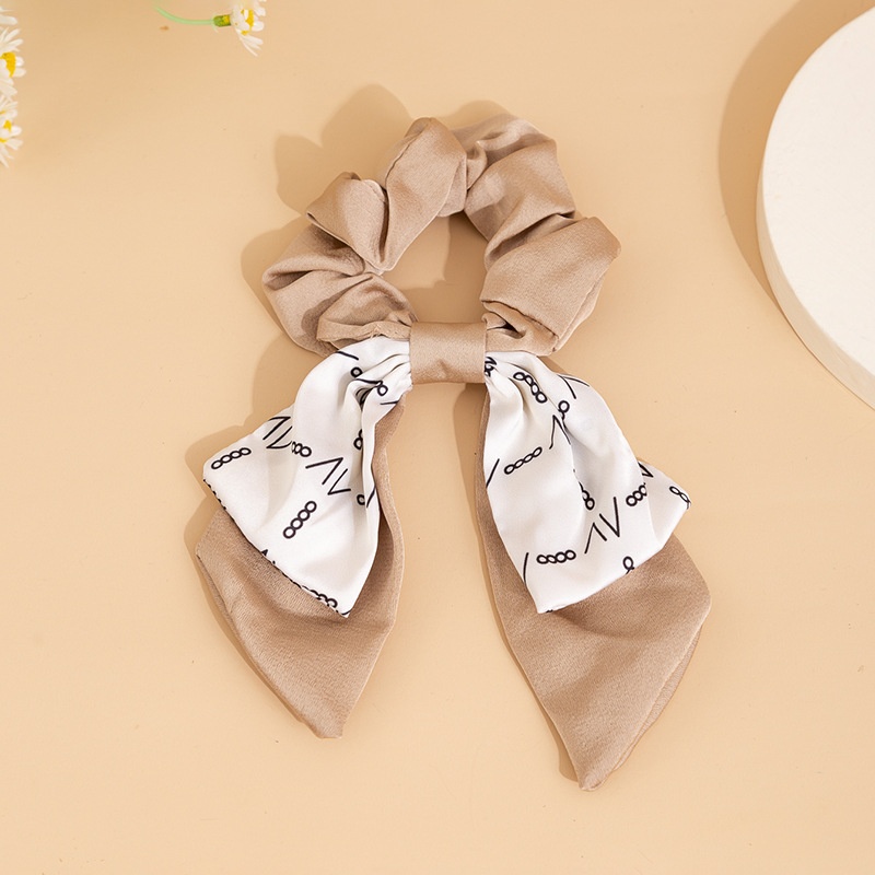 Women's Elegant Large Bowknot Hair Tie Scrunchie Retro French Satin