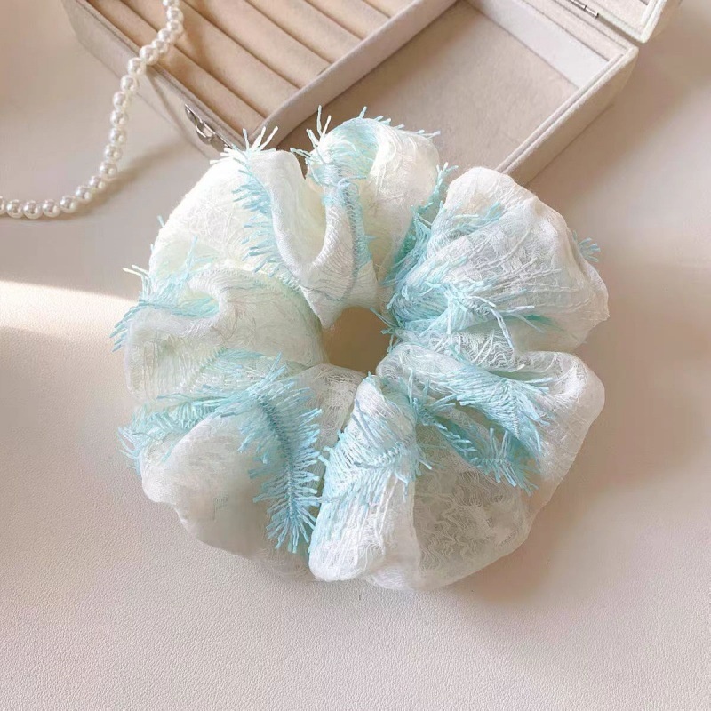 Women's Spring Cotton Hair Tie Accessories Elegant White Lace