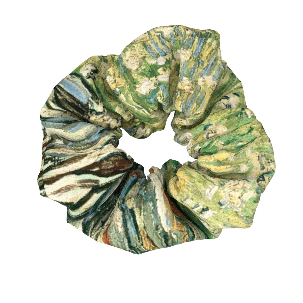 Women's Sweet Cloth Hair Ties Retro Van Gogh Floral Oil Painting