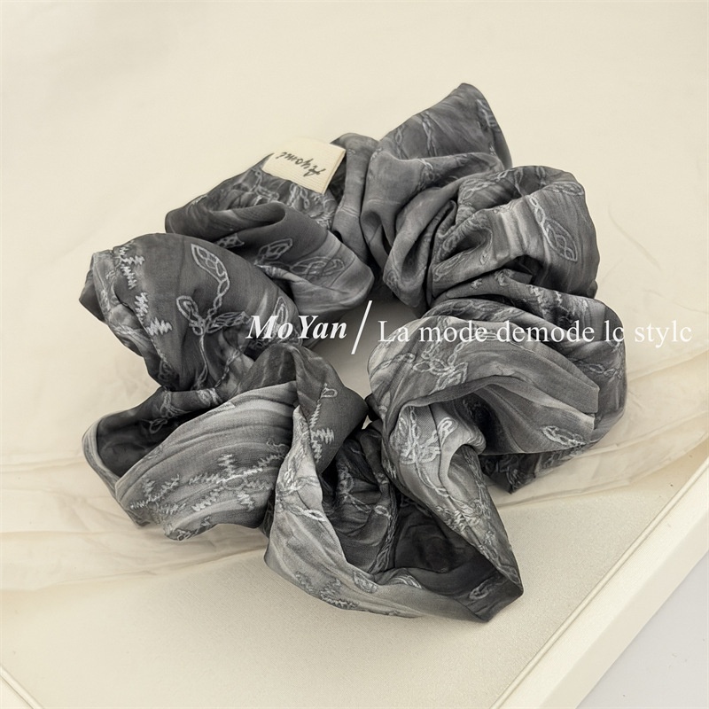 Women's Vintage Spring Cloth Hair Tie In Lilac Floral Pattern