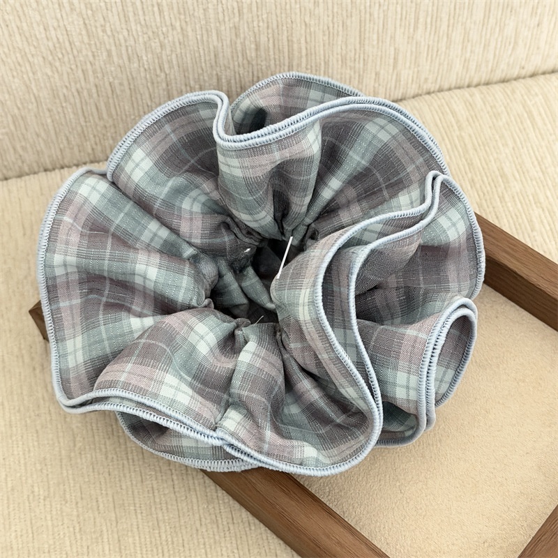 Women's All Season Multifunctional Cloth Hair Tie Preppy Plaid