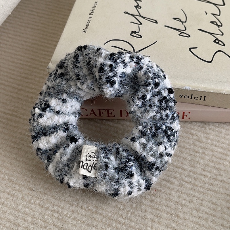 Women's Sweet Cloth Hair Tie for Holiday Street Solid Color Leopard
