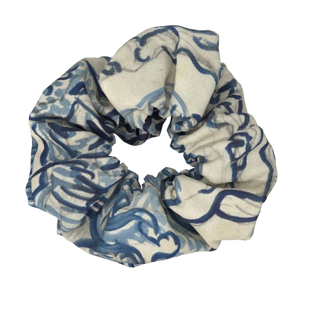 Women's Sweet Cloth Hair Ties Retro Van Gogh Floral Oil Painting