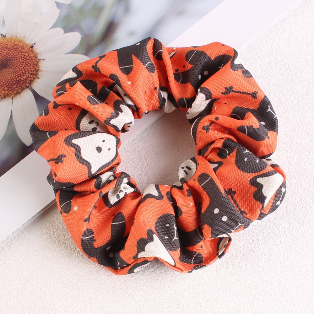 Women's Simple Halloween Elastic Cloth Hair Ties Festive Hair Bands