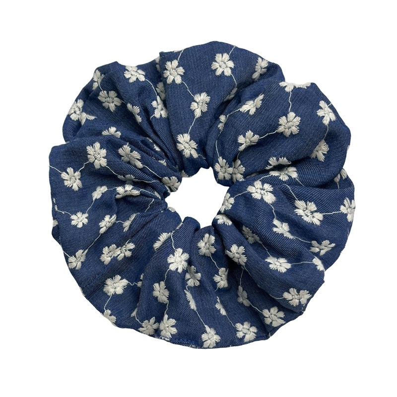 Women's Casual Holiday Cloth Hair Tie Elegant Retro Floral Pattern