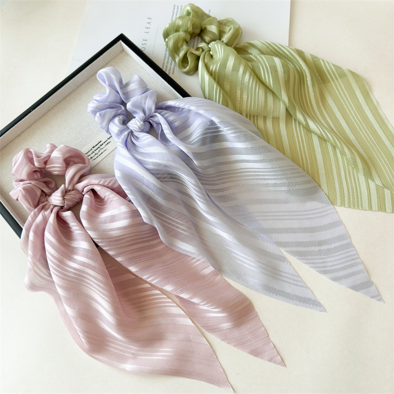 Women's Elegant Cloth Hair Tie for Holiday and Street Solid Color