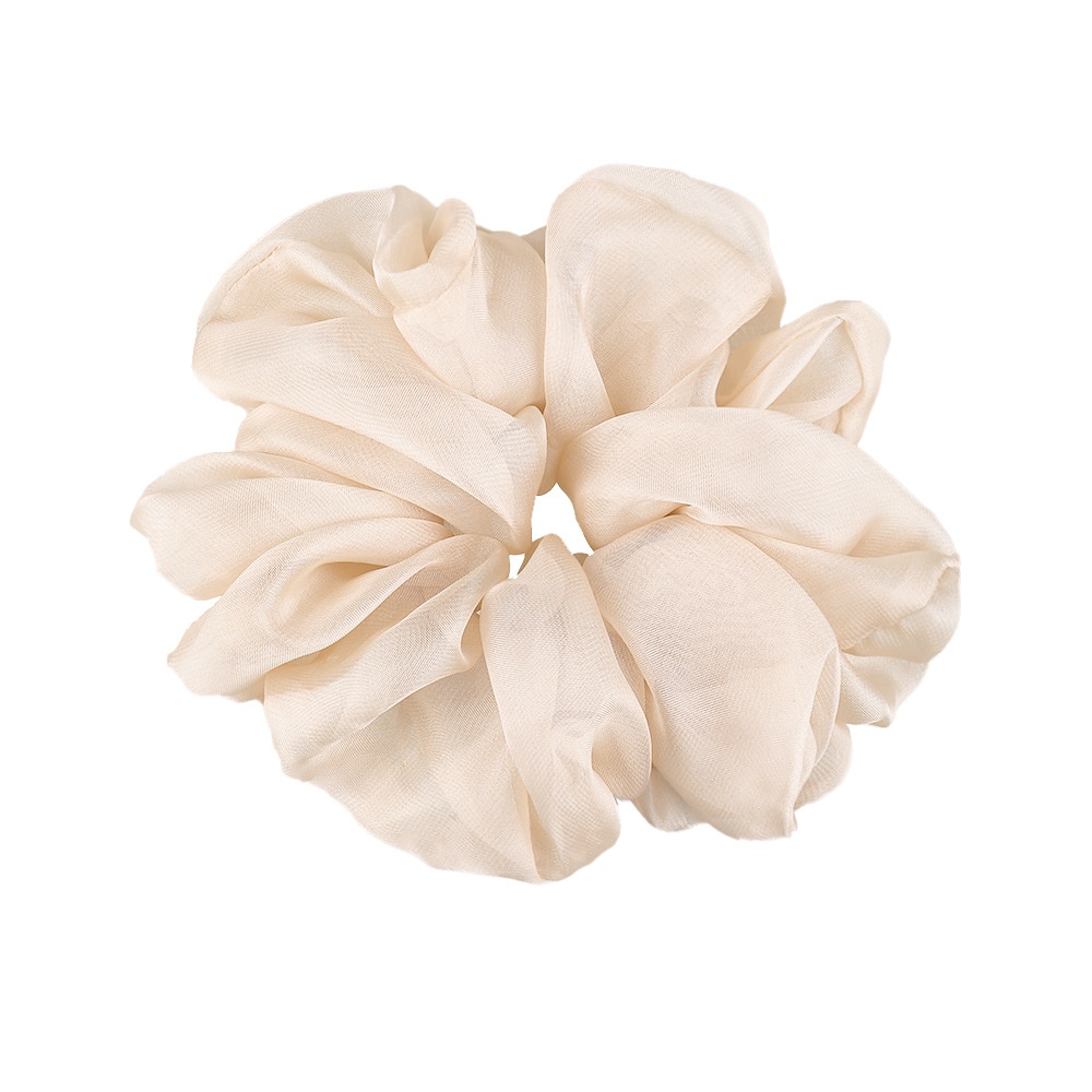 Women's Simple Daily Pleated Cloth Hair Scrunchie Solid Color