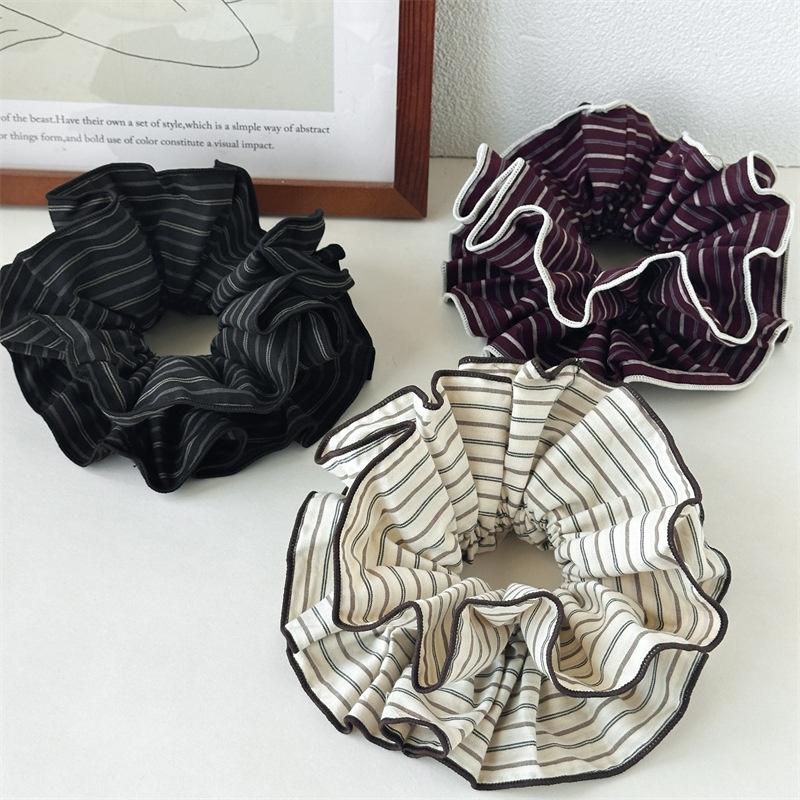 Women's Hair Tie Elegant Cloth Striped Edge Autumn Accessories