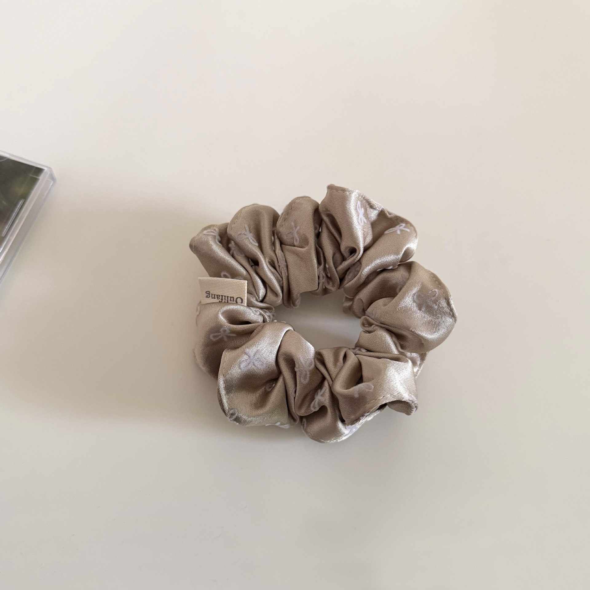 Women's Sweet Satin Spring Hair Rubber Band Champagne Bowknot