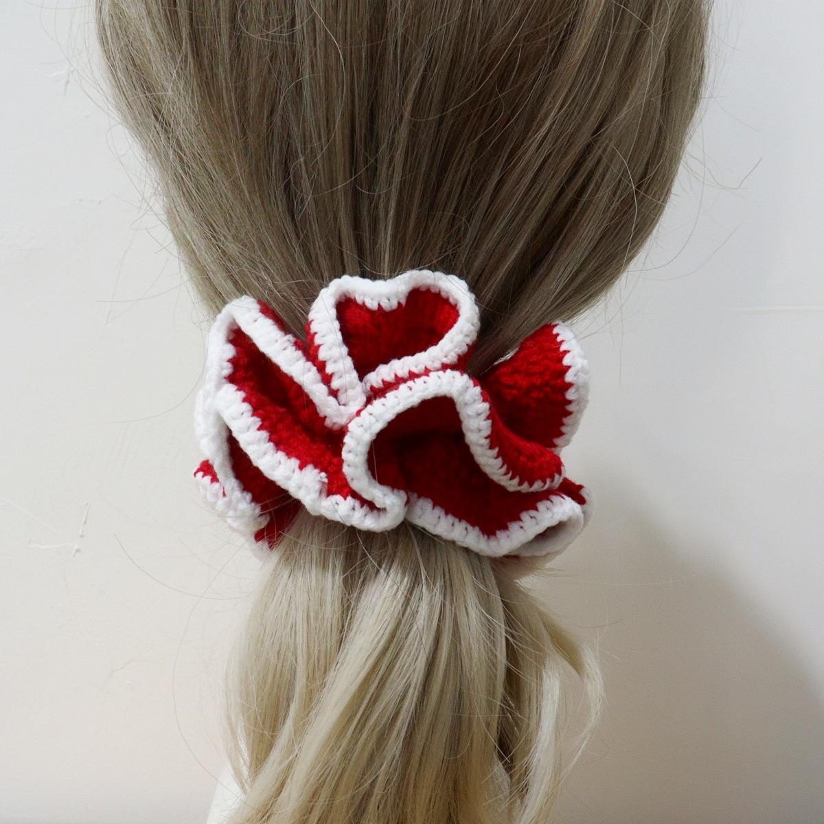 Girls Versatile Polyester Knitted Hair Bands Vintage Floral Lace