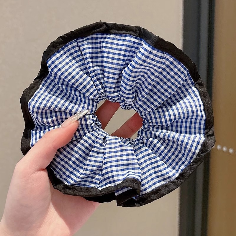 Women's Elegant Square Scarf Scrunchie Chic Cloth Ponytail Hair Tie