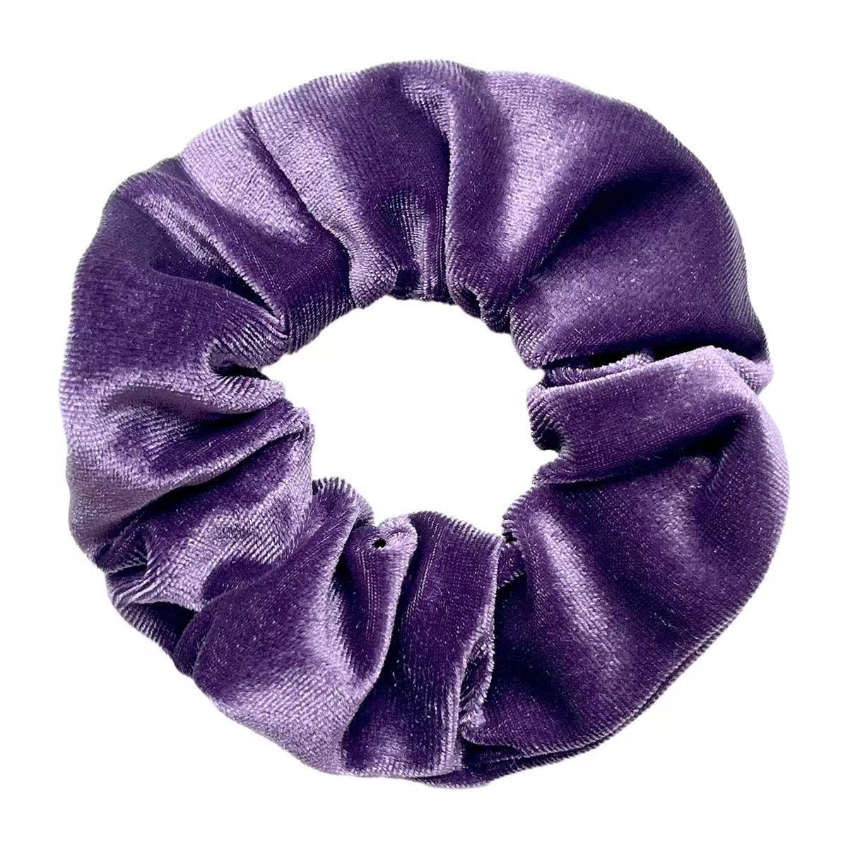 Women's Soft Cloth Hair Tie Basic Solid Color Elastic for Daily Wear