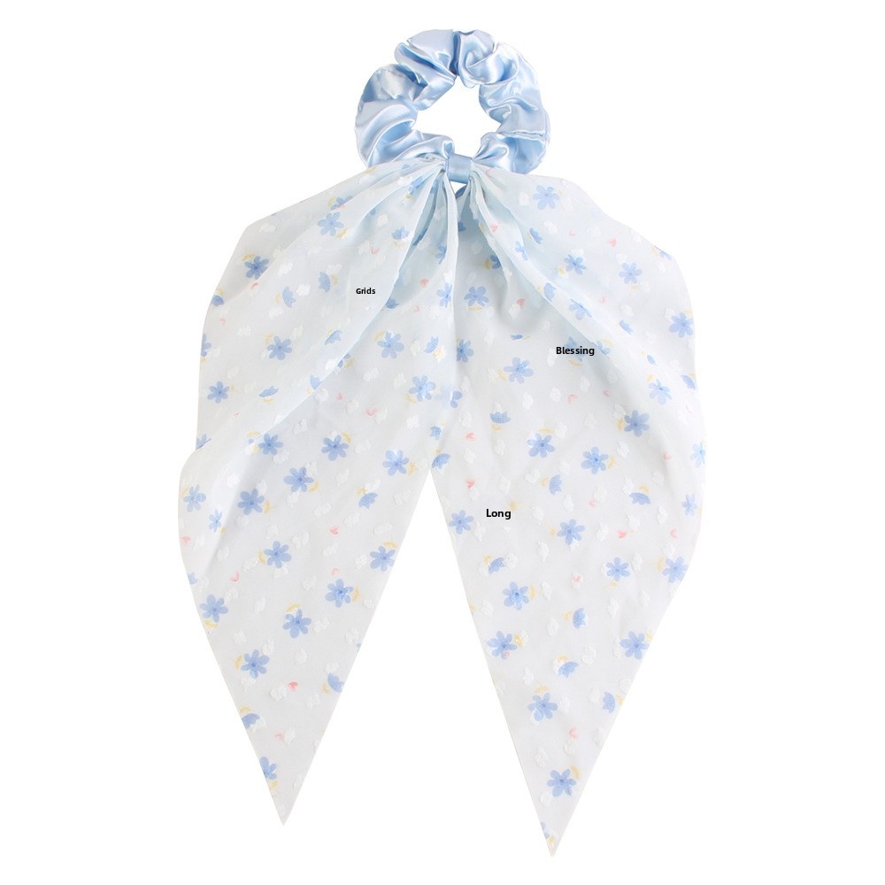 Women's Everyday Gauze Bowknot Hair Tie Scrunchie Colorful Ditsy Floral