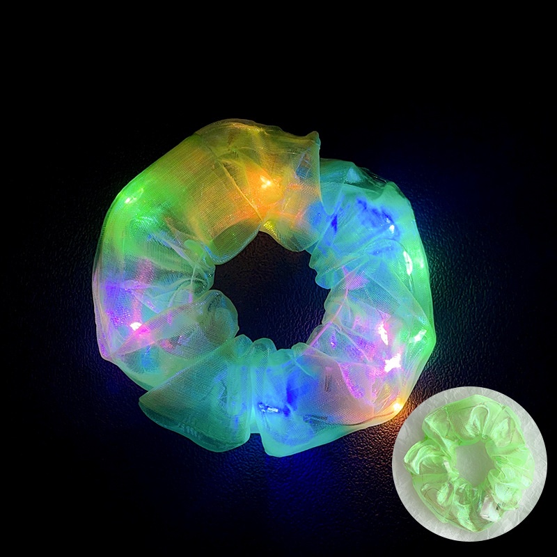Women's Luminous Artificial Crystal Autumn Halloween Hair Tie Solid Color