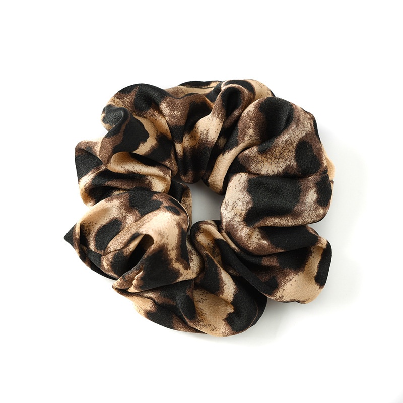 Women's Korean Style Daily Cloth Hair Scrunchie Leopard Print