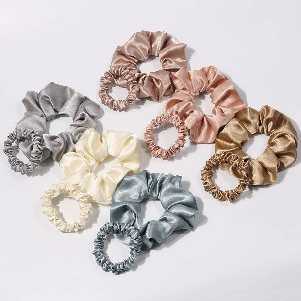 Women's Everyday Cloth Hair Tie Scrunchie Solid Color Patchwork