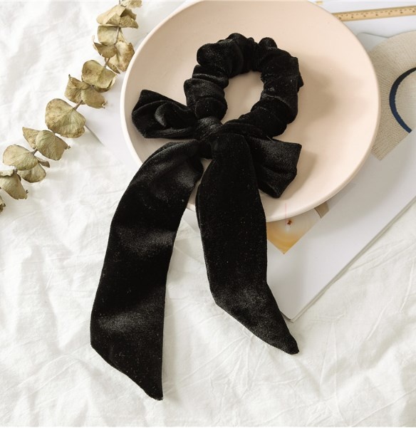 Women's Soft Holiday Hair Tie Accessory Festive Christmas Bow Knot