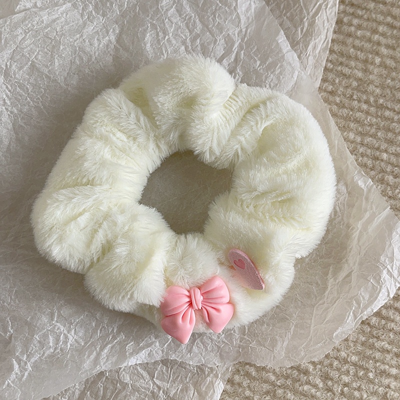 Women's Sweet Cloth Hair Tie for Holiday Street Solid Color Leopard