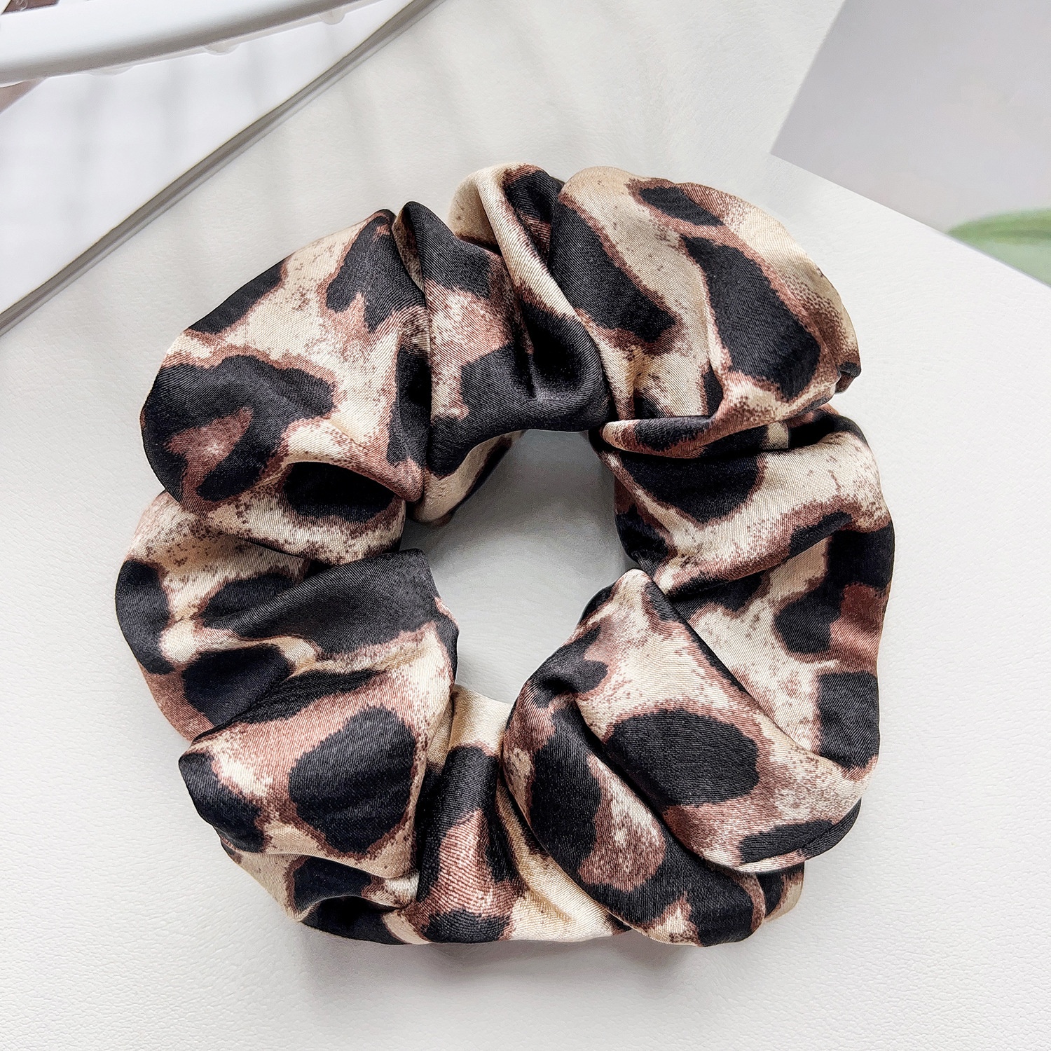 Women's Classic Color Block Cloth Hair Tie for Vacation Spring Summer