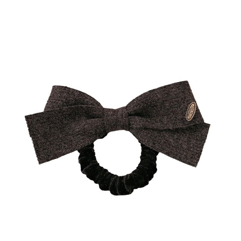 Women's All Season Simple Yarn Princess Hairband Beige Bowknot