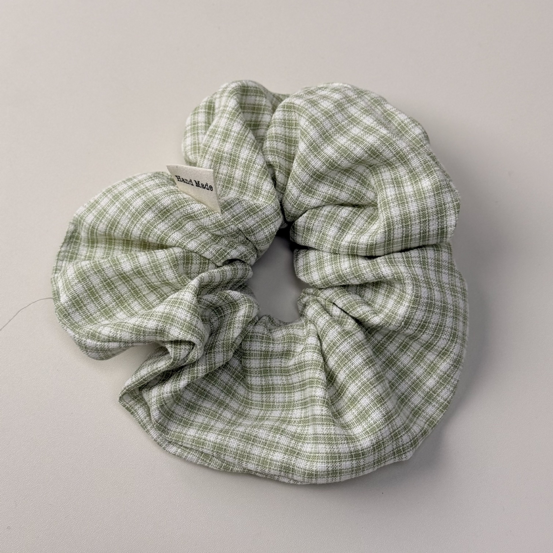 Women's Spring Cloth Bubble Braid Hair Rope Accessory In Green Plaid
