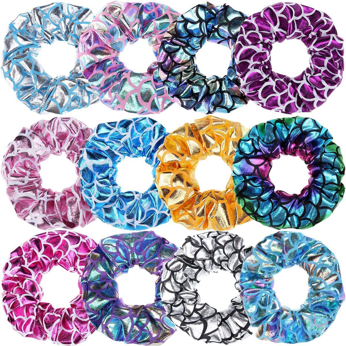 Women's Simple Round Cloth Hair Tie Casual Daily Elastic Scrunchie