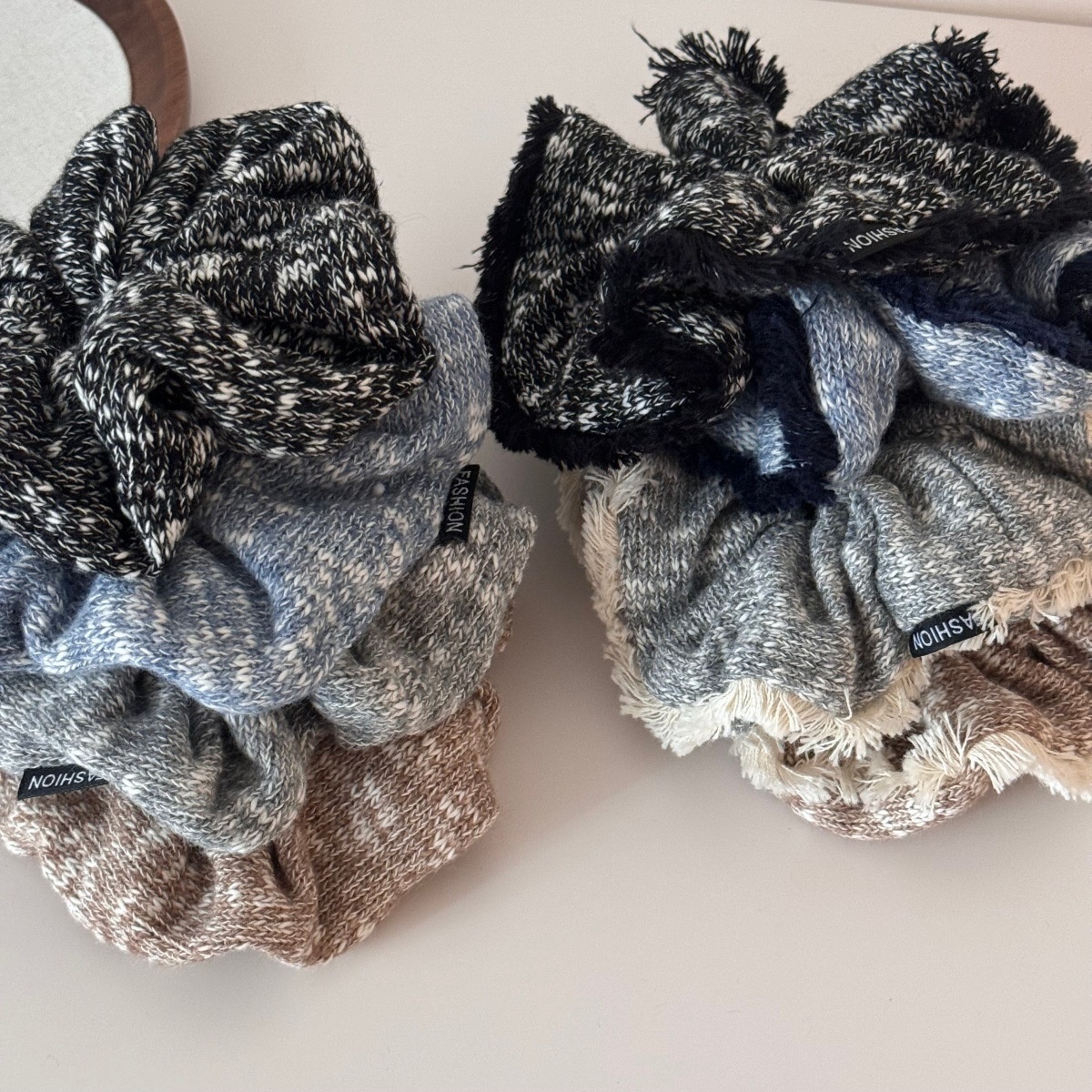 Women's Large Knitted Wool Headband Warm Autumn Winter Lined Hair Accessory