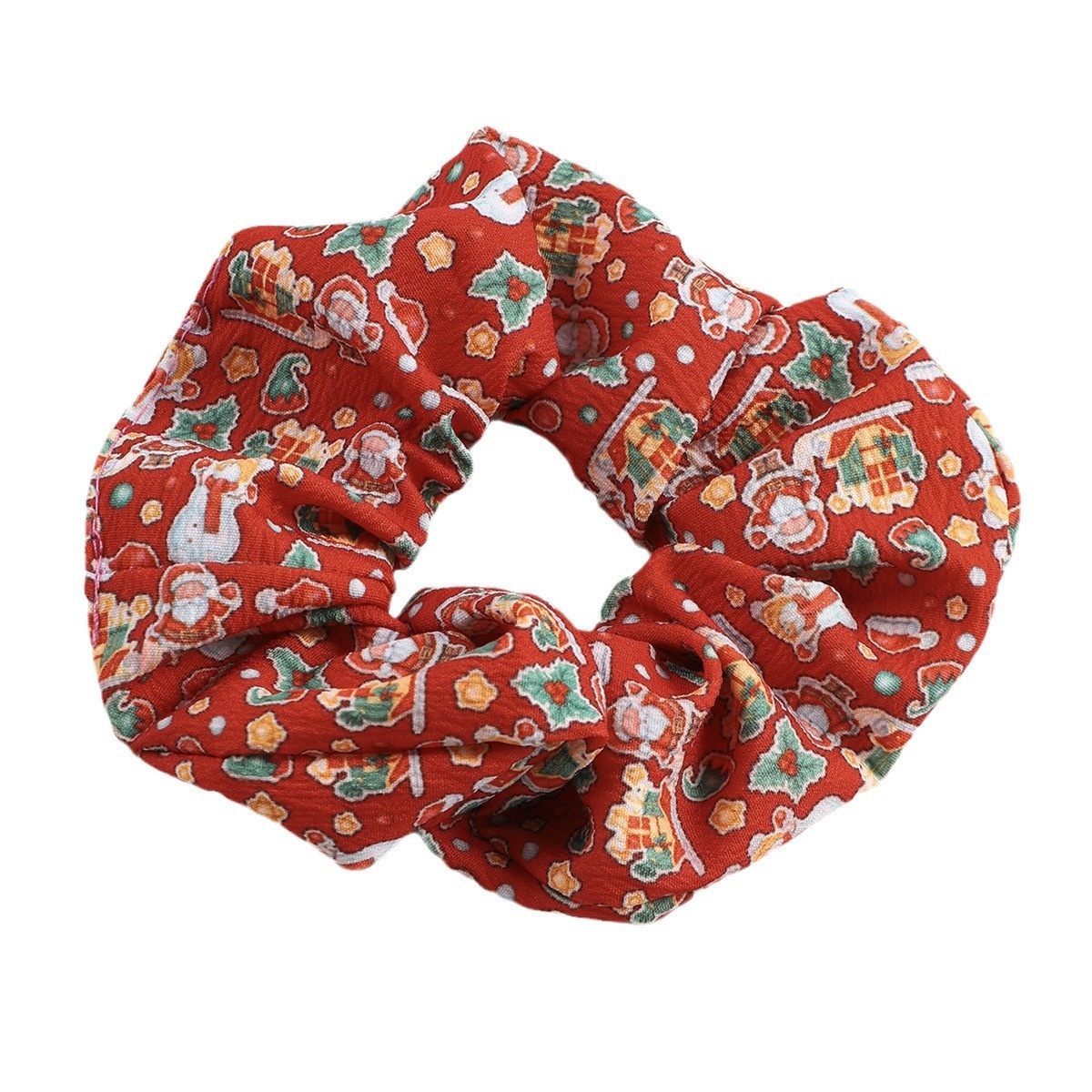 Women's Simple Halloween & Christmas Tree Pattern Festive Hair Tie