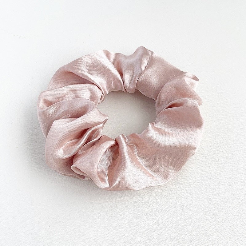 Women's Satin Scrunchie Hair Tie Rubber Band Ethnic Pig Flower Print