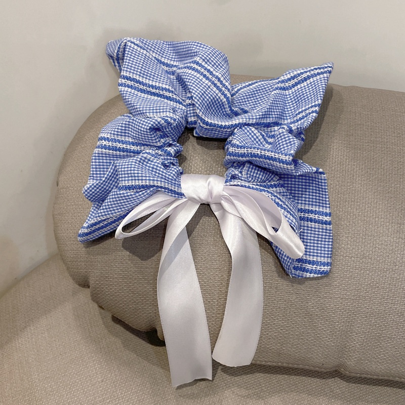 Women's Elegant Cloth Scarf Bowknot Hair Bands Geometric Pattern