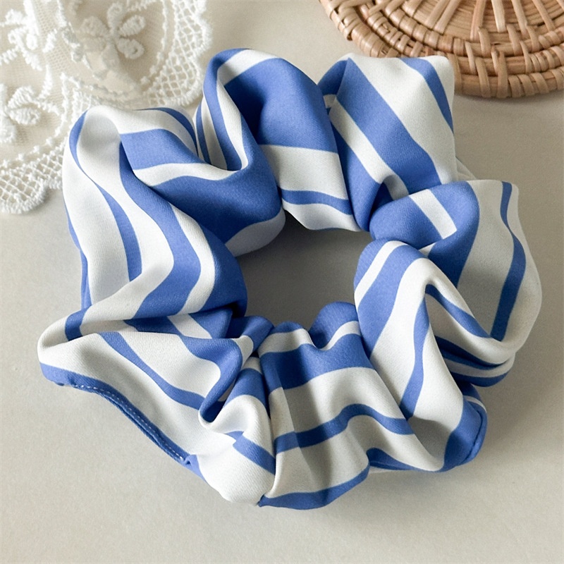 Women's Elegant Daily Cloth Hair Scrunchie Sweet Striped